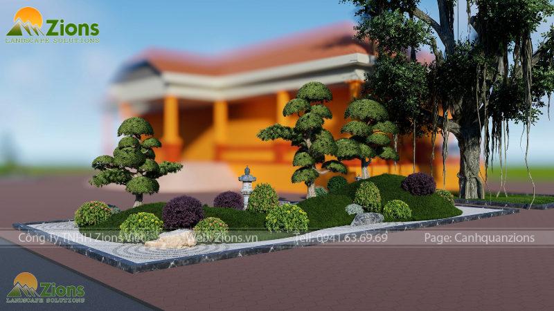 Thiết kế cảnh quan sân vườn chuẩn phong thuỷ